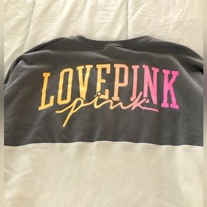 Victoria’s Secret love pink crewneck, lightweight sweater